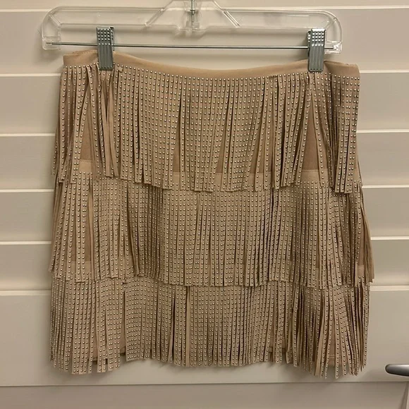 Forever 21 Skirts Cute Forever Faux Suede Taupe Silver